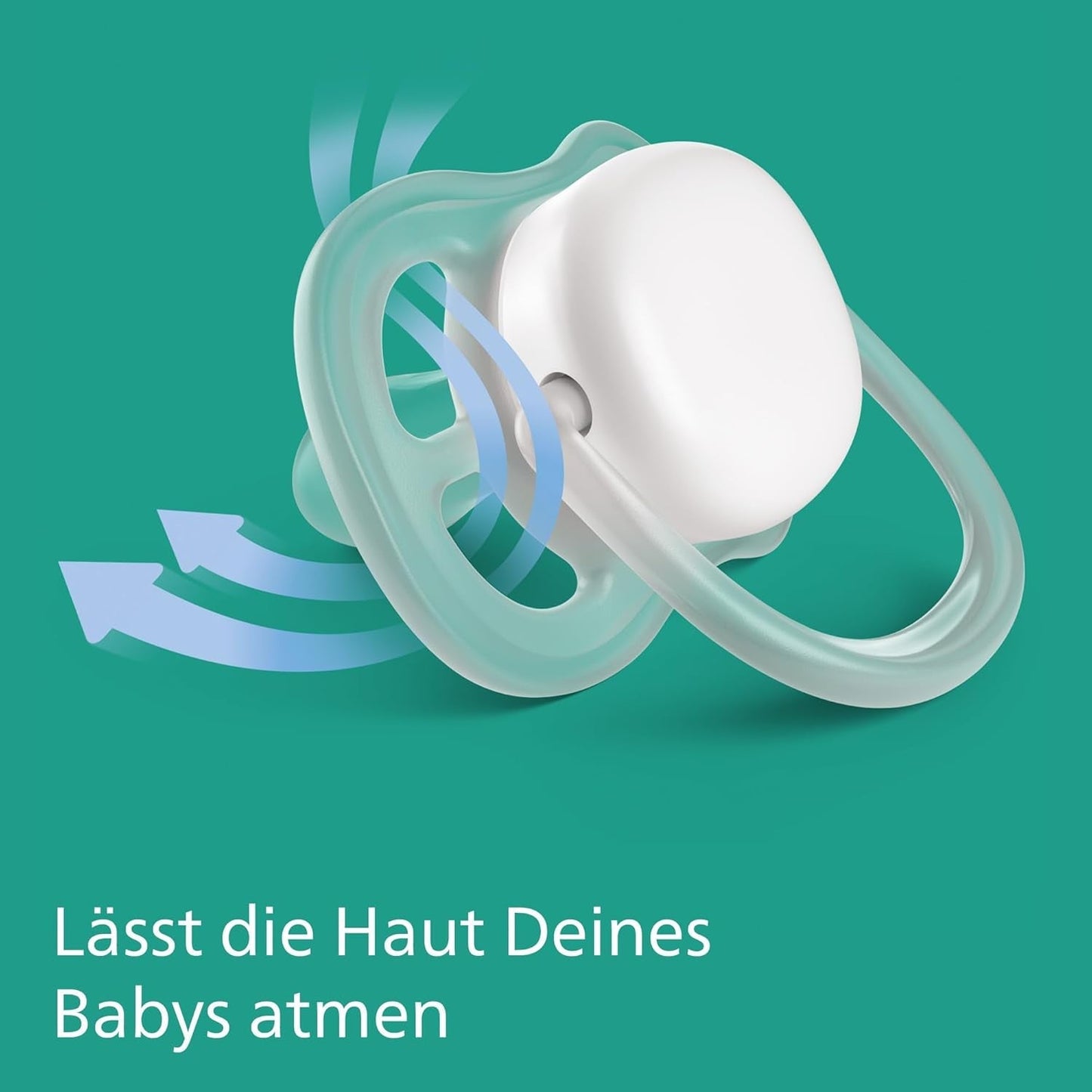 Chupetes Philips AVENT ultra air - pack de 4 chupetes transpirables sin BPA para bebés de 0 a 6 meses, incluido estuche de transporte y esterilización, color sol/arcoíris (modelo SCF085/65)