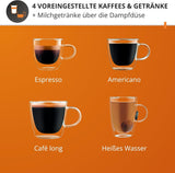 Krups Precision Cafetera espresso manual con portafiltro y molinillo, Cafetera barista con panel de control intuitivo, ajustes de preinfusión, Cafetera espresso con boquilla de vapor, calentamiento rápido, XP801T10