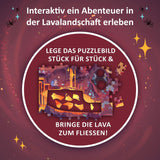 KOSMOS 684853 Den Tiefen Des Vulkans Puzzle de Aventuras, 258 Piezas, Puzzle de Aventura Interactivo para Niños 8+, Descubre una Historia de Aventura con Cada Pieza del Puzzle Puzzle Naty Shop