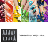 500 puntas de uñas postizas, puntas de uñas artificiales francesas naturales para manicura, L, uñas postizas DIY, gel UV ovalado, accesorios de uñas para mujeres y niñas (color natural)