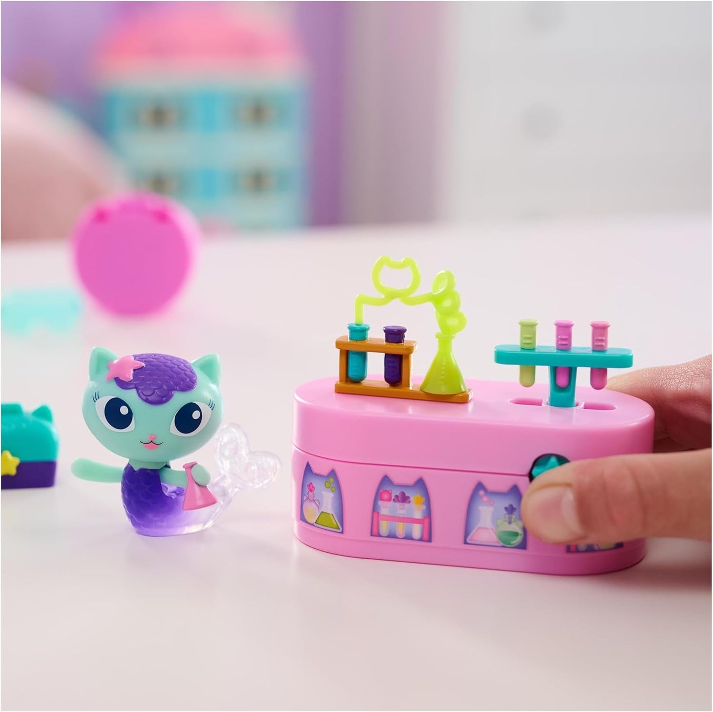Casa de muñecas Gabby™S, paquete de muebles Bobble Kitty con figura de gato suricata con muebles y accesorios para casa de muñecas, a partir de 3 años Casas de muñecas Naty Shop