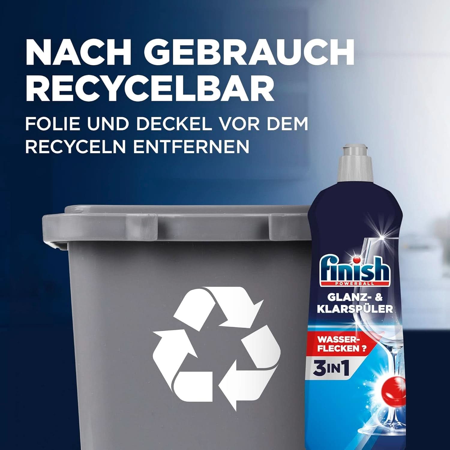 Finish Abrillantador y Abrillantador - Para vajilla brillante y seca sin manchas de agua - Megapack 800 ml (pack de 3) Naty Shop