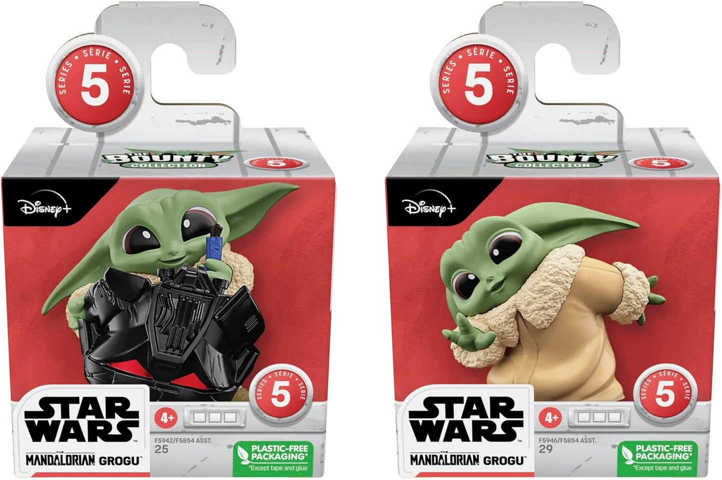 Star Wars Hasbro the Bounty Collection Serie 5, Paquete de 2 figuras Grogu, Juego de casco, Juego Peek-a-Boo, Juguete para mayores de 4 años, 5,5 cm, Multi, F5941 Figuras de acción Naty Shop