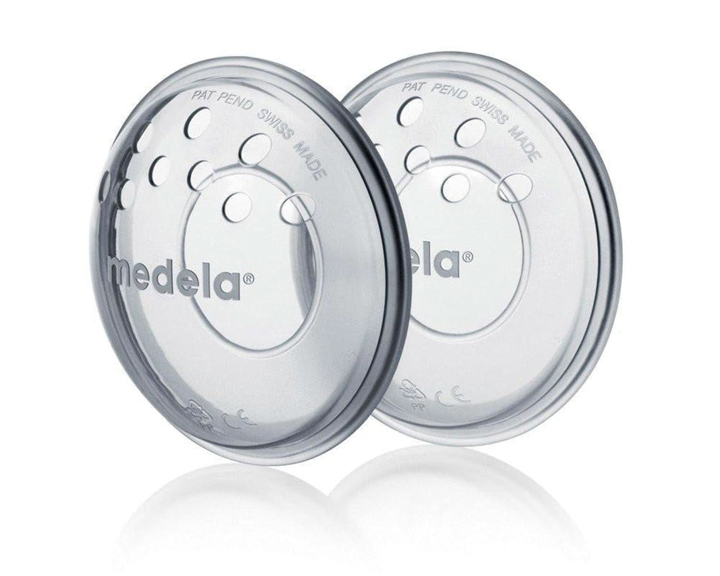 Protectores para pecho Medela - Sin BPA, de silicona suave, con orificios de ventilación transpirables, incluye 2 protectores Accesorios Alimentación y Lactancia Bebe Naty Shop