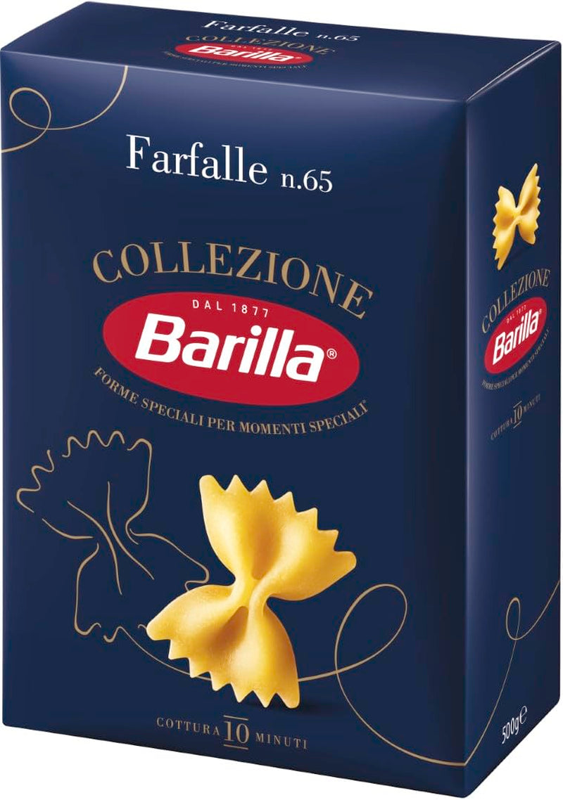 Barilla Collezione Farfalle Pasta elaborada con trigo duro de alta calidad, siempre al dente, (1 x 500 g)