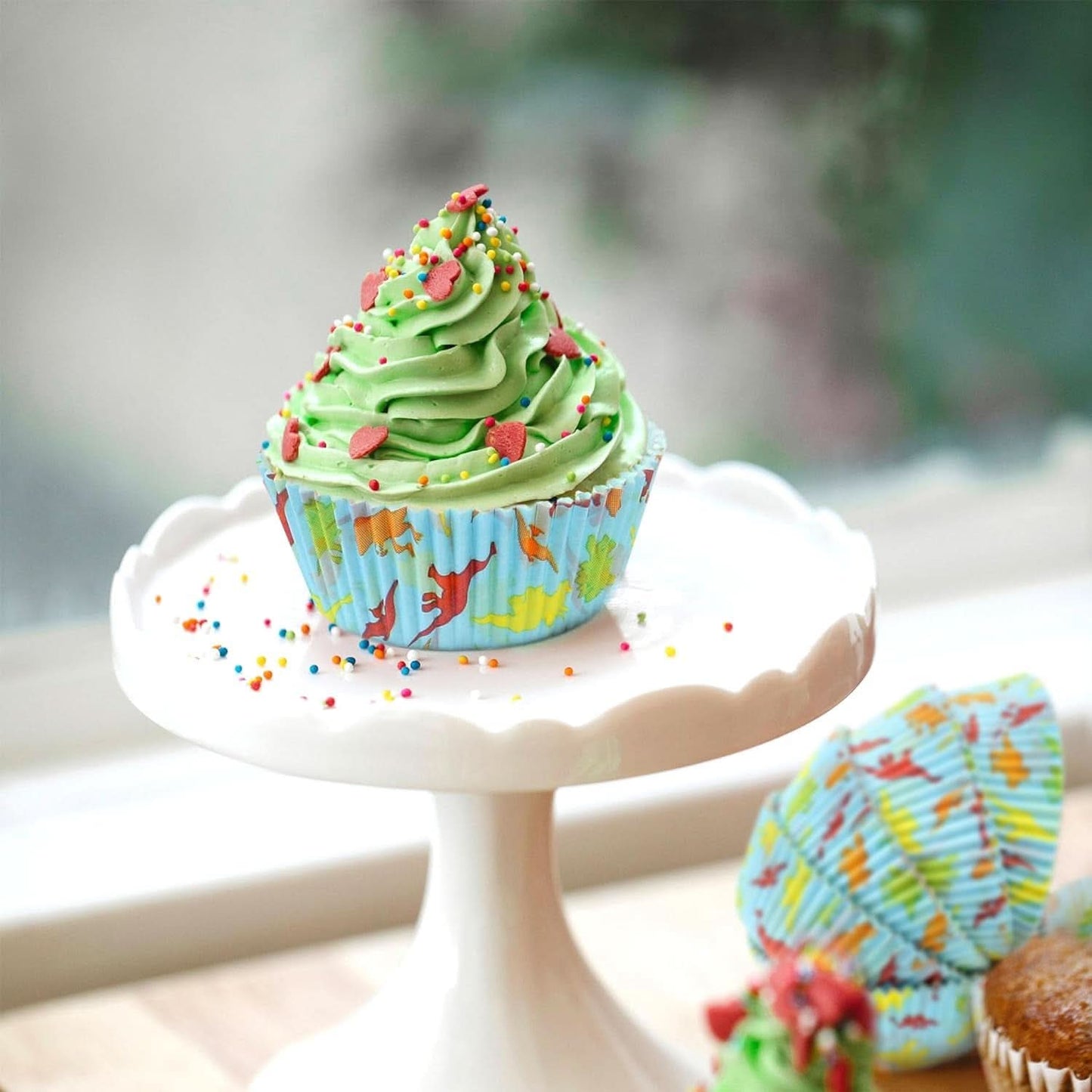 Set Günthart Dino, 55 gramos + 50 estuches de papel para cupcakes Sprinkles Naty Shop