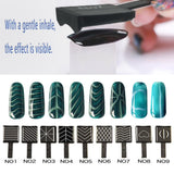 14 piezas Nail Art Werkzeug Magnetstift DIY Magic 3D Magnet Stick Set Verwendung Mit Cat Eye Gel Pulver Oder Nagelack - Magnetic Stift Katze Eye Pen para un efecto mágico ideal para el cabello