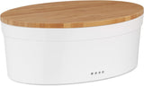 Kela panera con orificios de ventilación, panera de cerámica, SALENA, panera, blanco, 36,5 x 23,5 x 14 cm Cajas para almacenar alimentos Naty Shop Panera