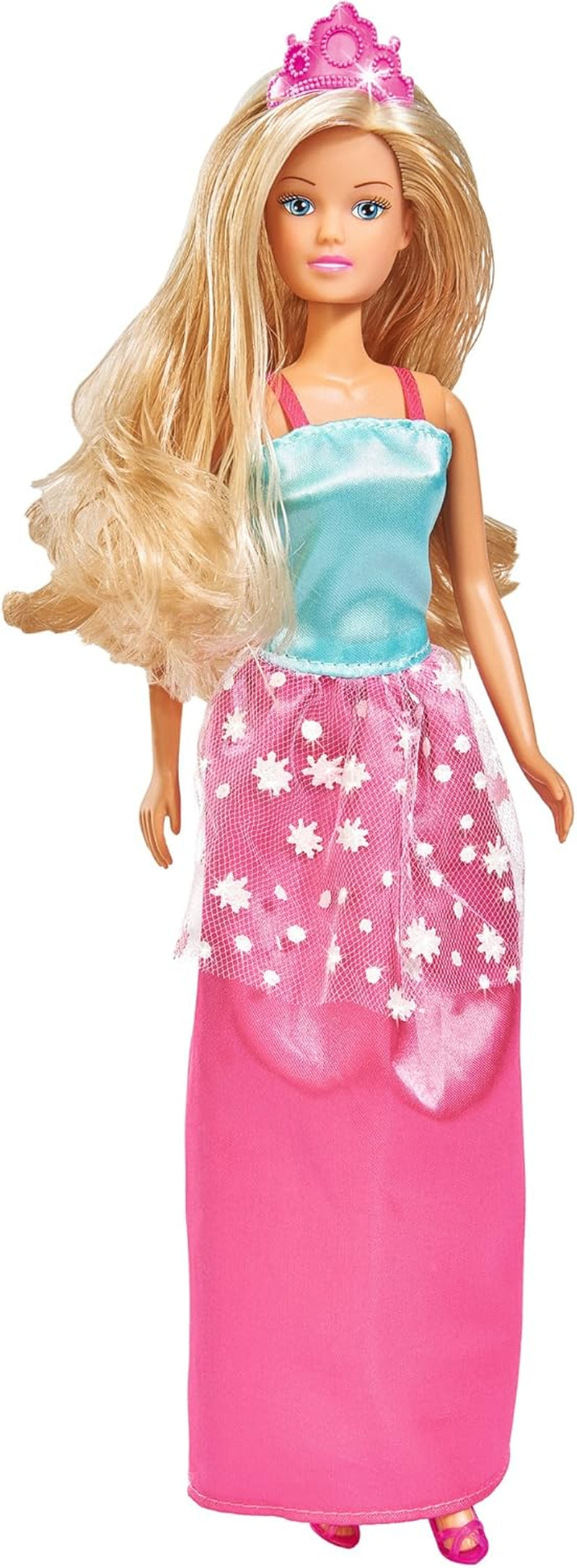 Simba 105733092 - Muñeca Steffi Love Fashion Deluxe con vestido de noche con ocho vestidos adicionales y accesorios a juego, 23 piezas, 29 cm, edades 3+