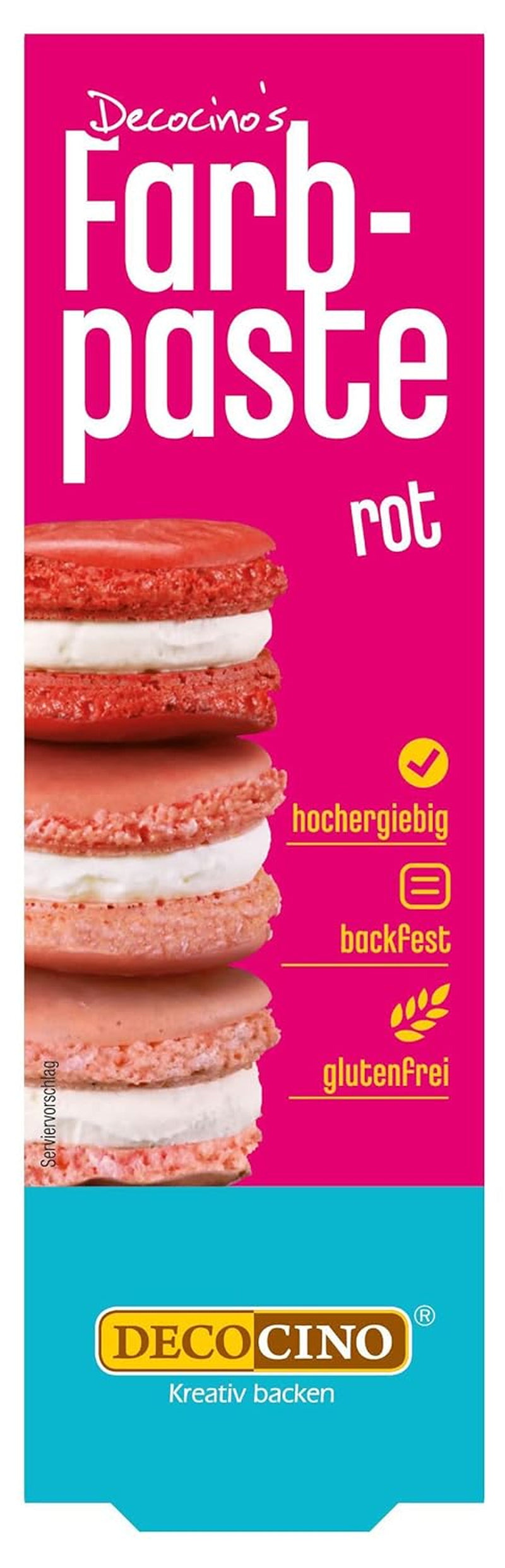 Pasta colorante rosa DECOCINO - 20 g - Colorante alimentario, ideal para colorear tartas, fondant y cremas - Sin ácidos grasos azoicos ni gluten