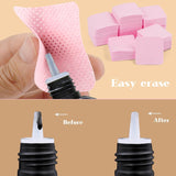300 Stück Nagellackentferner Pads, Fusselfreie Nägel Wattepads Für Nägel Nagellackentferner Toallitas para uñas sin pelusa Limpiador Gelnägel - Rosa