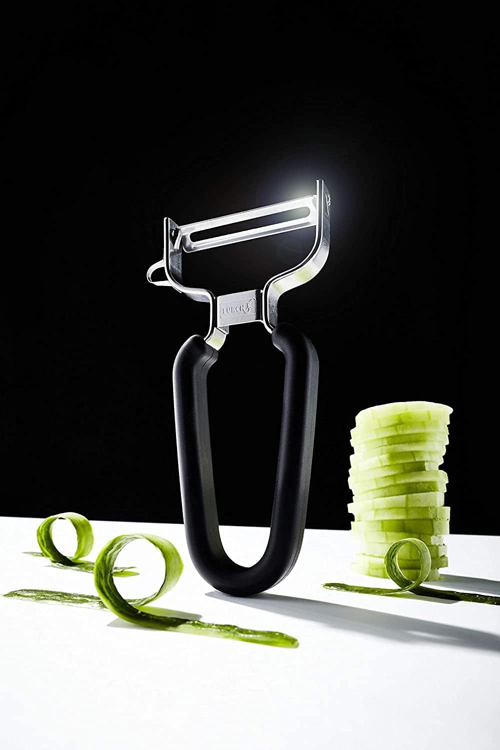 Lurch Pelador Económico Pelador de Patatas de Acero Inoxidable con Cabezal de Cuchillas Pelador de Muebles Naty Shop