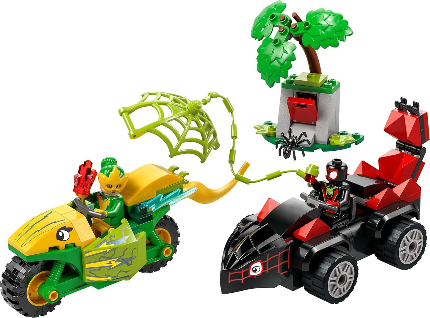 LEGO Marvel Diversión de acción con giros y electro en sus Dino Speedsters, Coche de superhéroes para construir para niños y niñas a partir de 4 años, Set de héroe con coche de juguete, Spidey y sus súper amigos 11198 Juegos de construcción Beuche den LEGO-Store