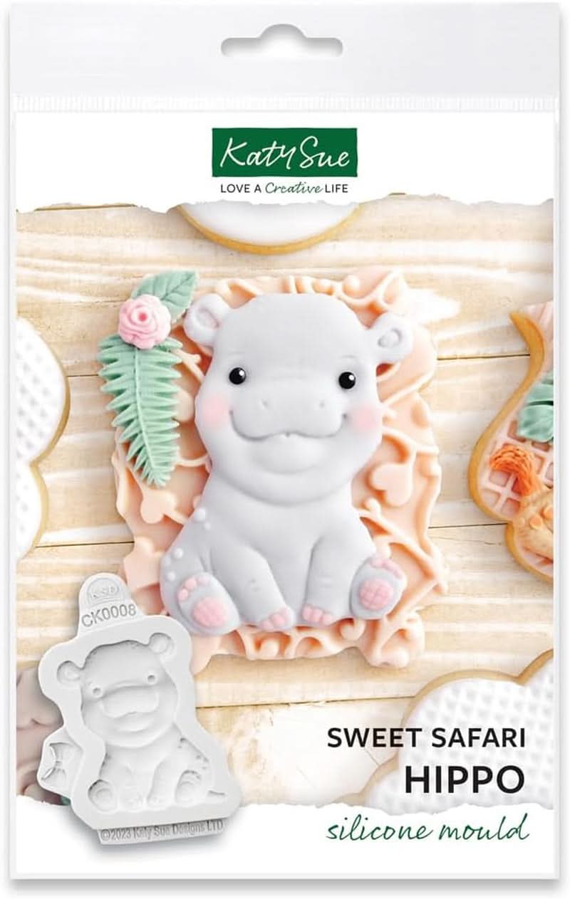 Katy Sue, Fundición de Silicona Sweet Safari, Naty Shop Cocina Hipopotam