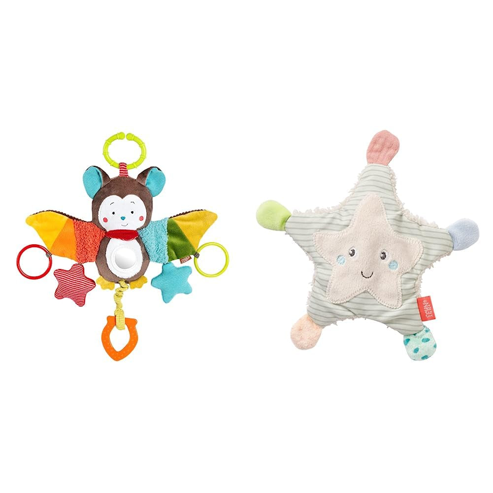 Fehn Octopus Activity Toy - Juguete de habilidades motoras para bebés para cochecitos y comienzos brillantes, Oball, juguete sonajero con bolas de agarre para caminar, juguete interactivo para bebés Bebe Toys Naty Shop Animal Rustling Activity Pack Bat