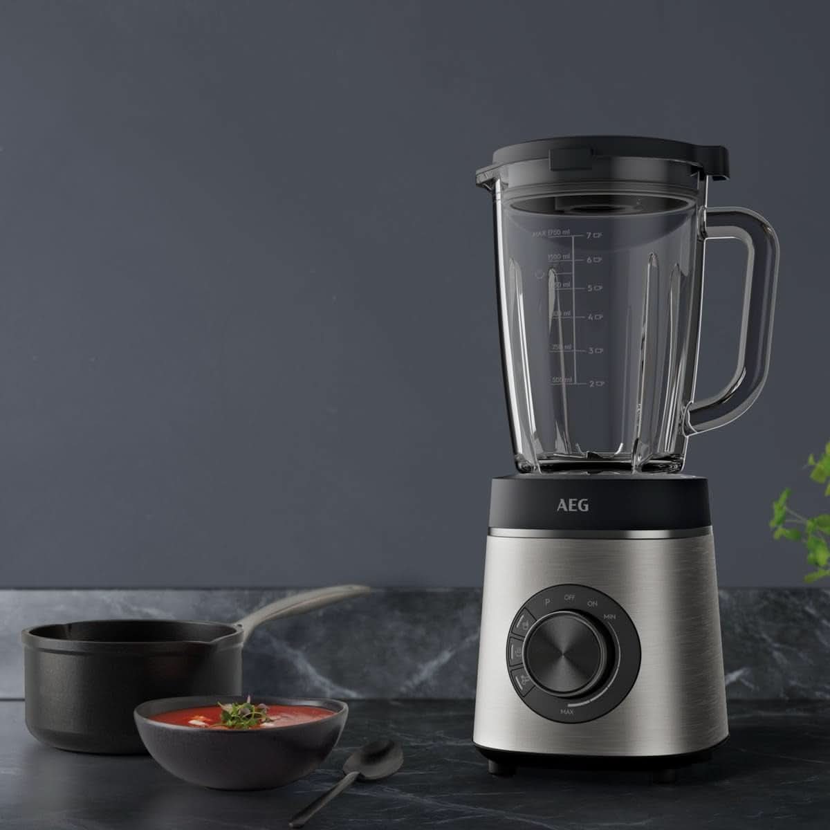 AEG TB6-1-6S BATIDORA DE PIE/Control de velocidad 3 Programas Función Smoothie ICE Cocina Naty Shop