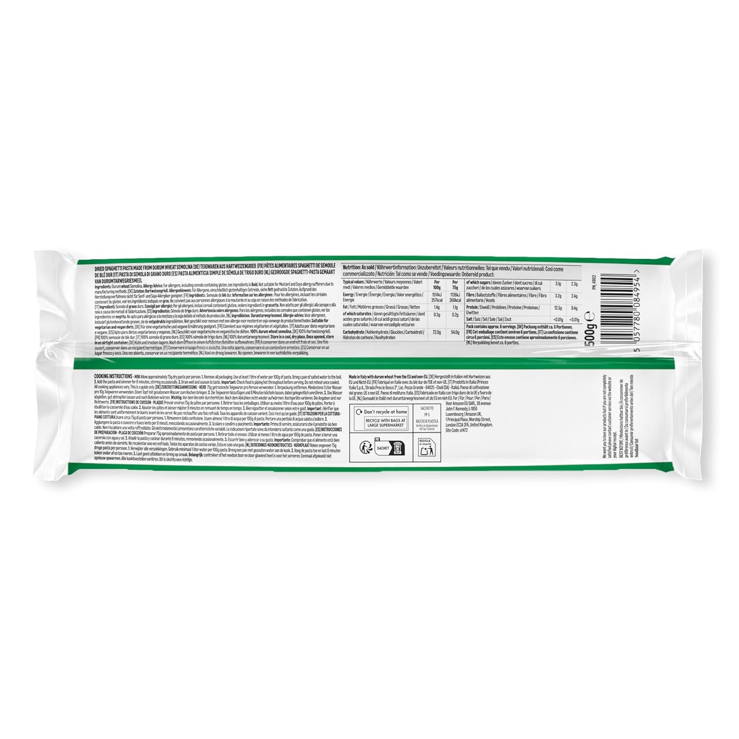 Espaguetis del Amazonas, 500g