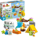 LEGO 10997 DUPLO Disney Mickey y sus Amigos Set de Aventura de Campamento con Autocaravana, Canoa y Figura de la Pata Daisy, Juguete de Construcción de Regalo para Niños Pequeños a Partir de 2 Años, Juegos de Construcción para Niñas y Niños Beuche den LEGO-Store Singur