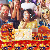 Juego de vajilla para fiesta temática de bomberos, decoraciones para fiesta de cumpleaños de bomberos, 61 piezas para 20 invitados