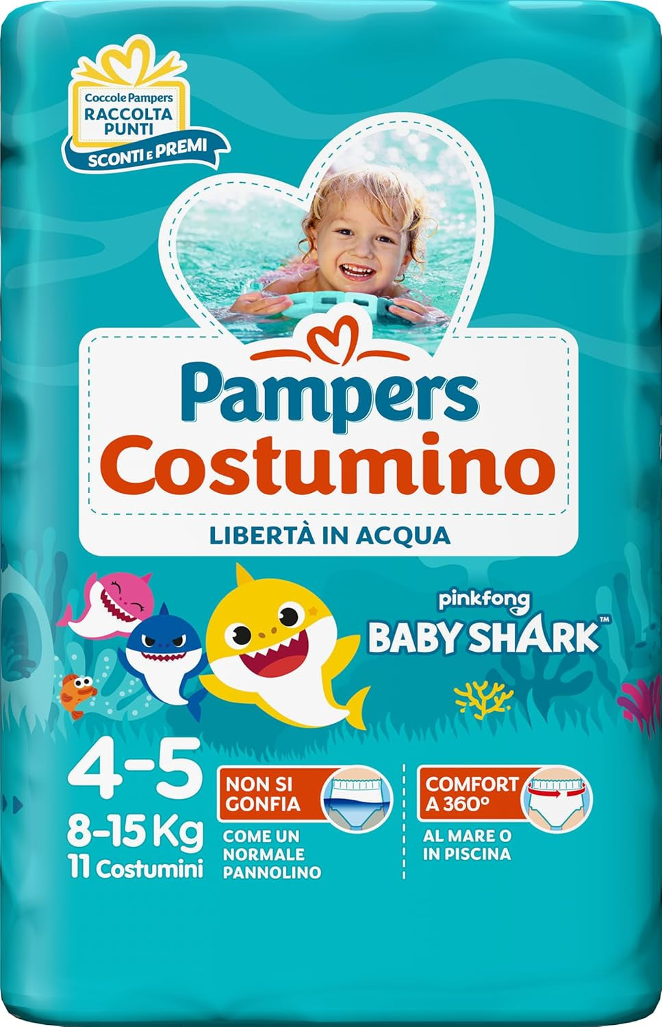 Pampers the Custom, 22 pañales, talla 4, 8-15 kg