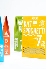 Fettuccine Konjac Noodles Bio Shirataki Diet-Food - 300g, bajo en carbohidratos, sin azúcar, ceto, vegano, bajo en calorías, sin gluten y sin huevo, elaborado con harina de Konjac