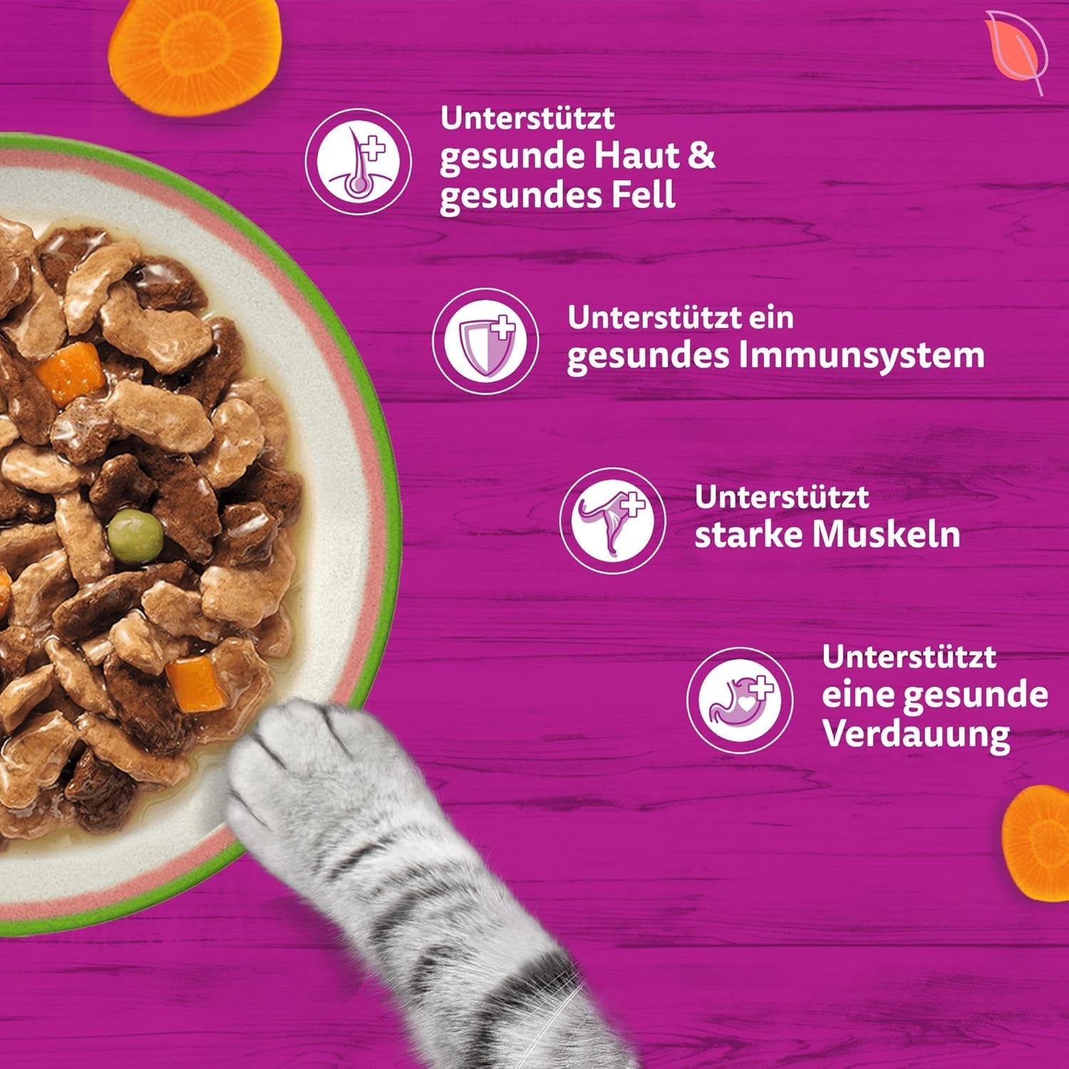 WHISKAS TASTY MIX Nassfutter en salsa para Katzen 40 x 85 g Elección del chef