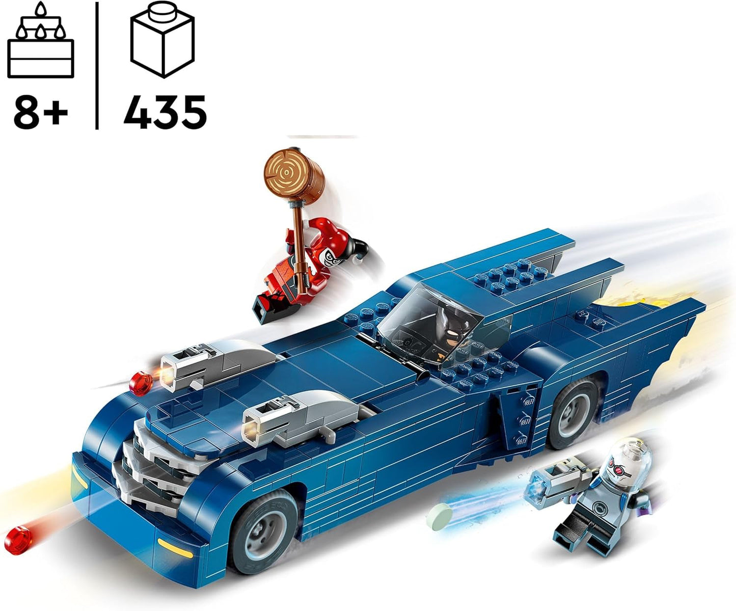LEGO DC Batman: Batman en el Batimóvil vs. Coche de juguete de dibujos animados Harley Quinn y Mr Freeze para niños, regalo para niños y niñas, 8 años 76274 Juegos de construcción Besuche den LEGO-Store