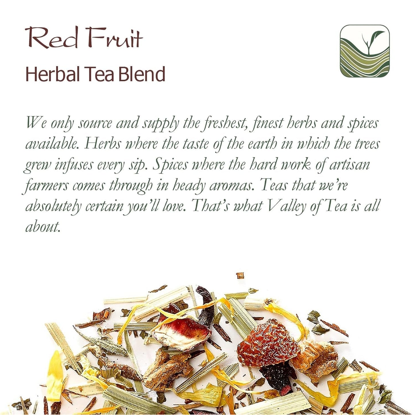 Mezcla de infusiones de frutas y hierbas orgánicas - Infusión de hierbas 100% natural con el intenso sabor de las frutas rojas - Té de frutas Té de frutas orgánicas Té de frutas a granel Té de frutas a granel Té de frutas de invierno