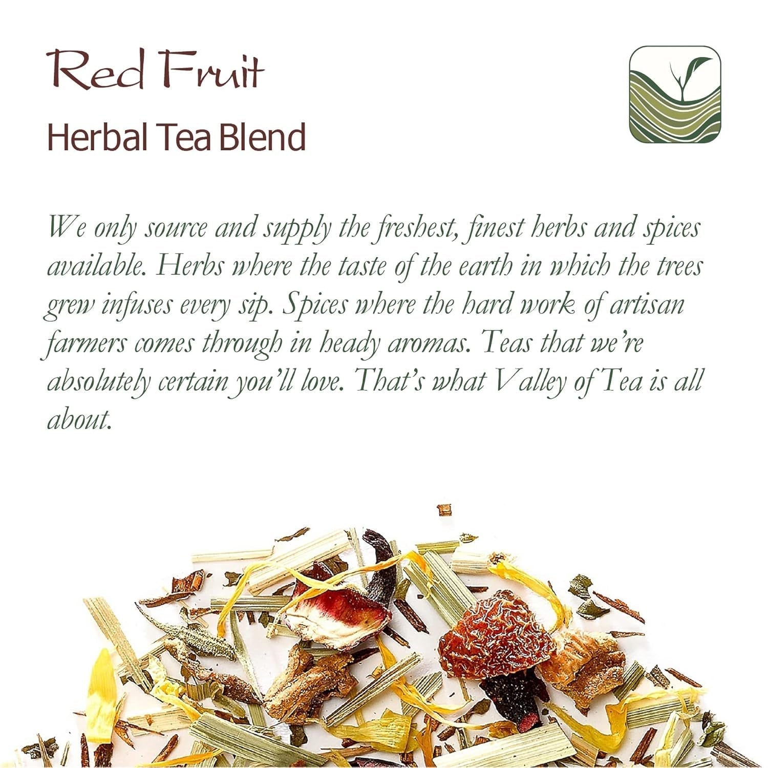 Mezcla de infusiones de frutas y hierbas orgánicas - Infusión de hierbas 100% natural con el intenso sabor de las frutas rojas - Té de frutas Té de frutas orgánicas Té de frutas a granel Té de frutas a granel Té de frutas de invierno