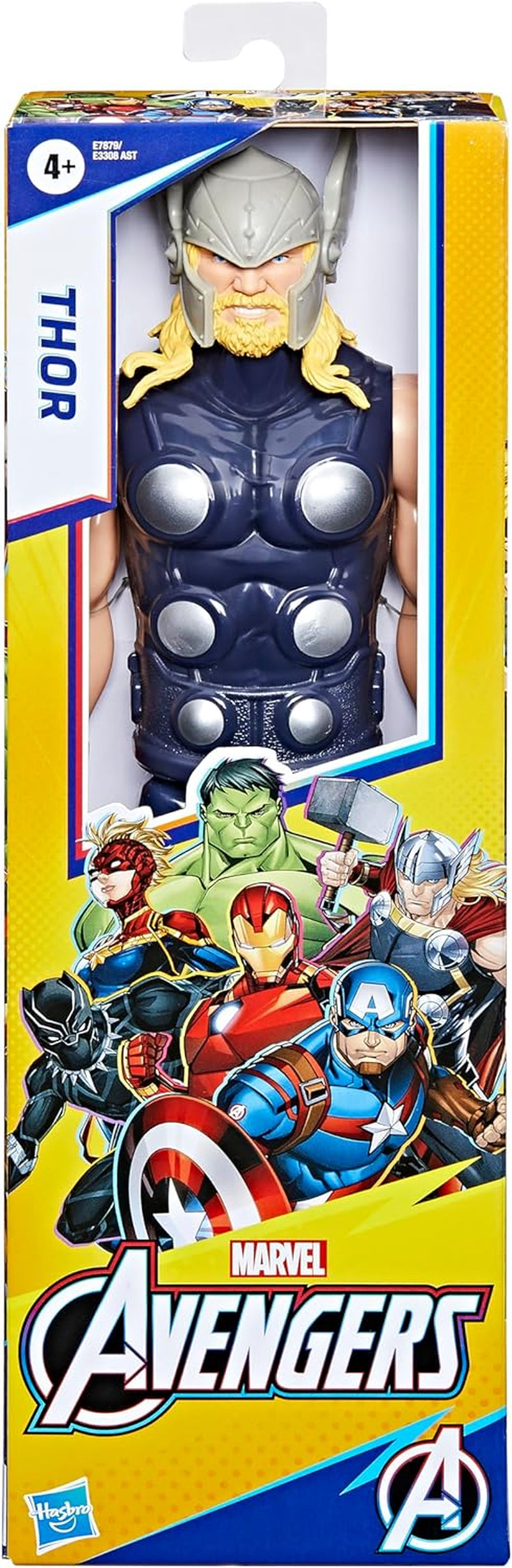 Marvel Avengers Titan Hero Series Blast Gear Thor Figura de acción Juguete grande de 30 cm para niños de 4 años en adelante Figuras de acción Naty Shop