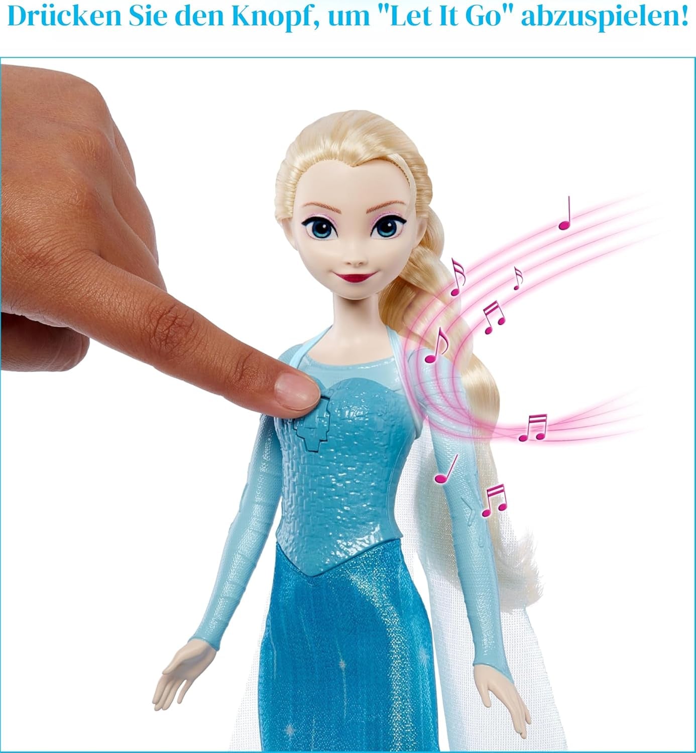 Mattel Disney Frozen Toys La muñeca cantante Elsa con un atuendo icónico canta Let It Go de la película Disney Frozen para niños