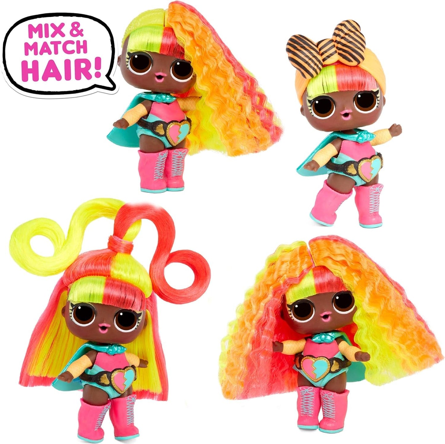 Muñecas Coleccionables LOL Surprise para Niñas - Con 15 sorpresas y peinados diferentes - Muñecas #Hairvibes