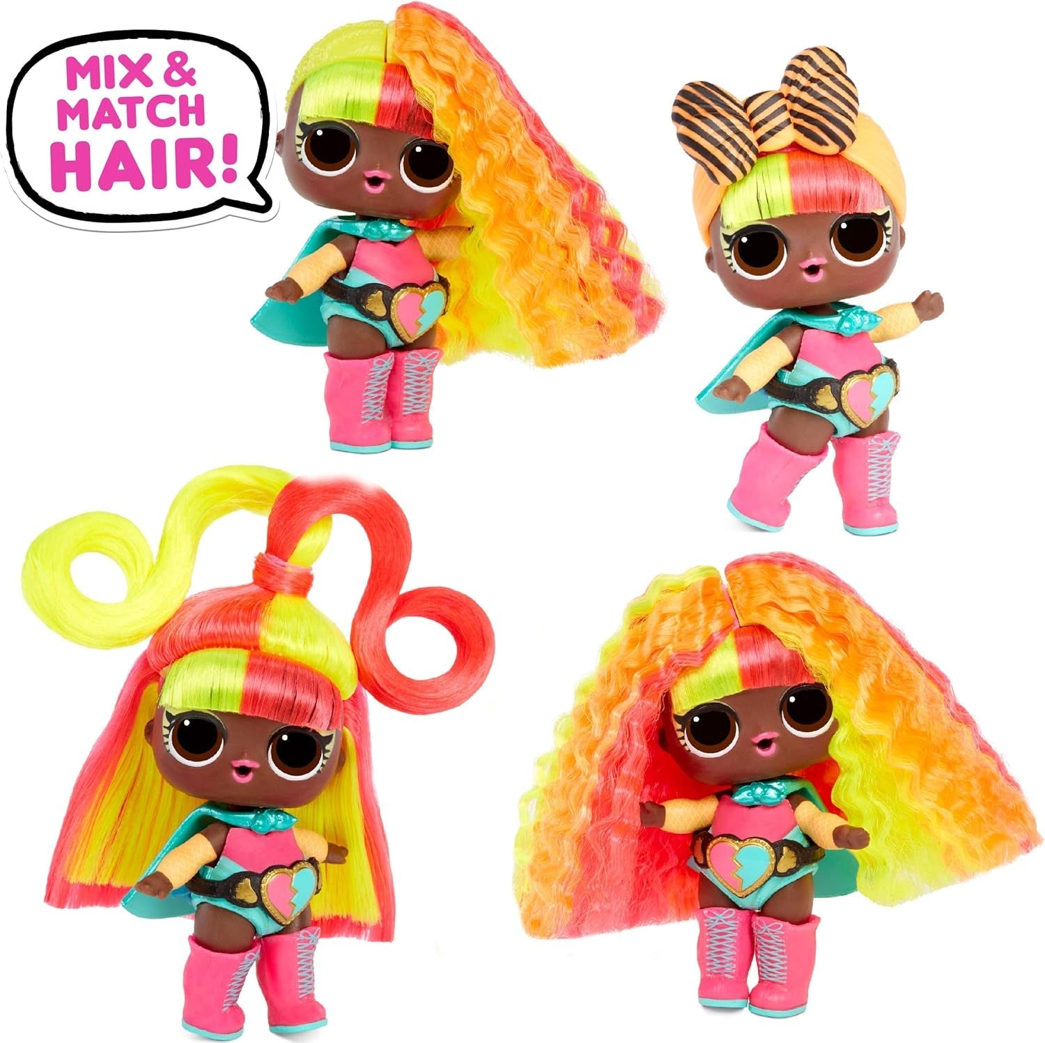 Muñecas Coleccionables LOL Surprise para Niñas - Con 15 sorpresas y peinados diferentes - Muñecas #Hairvibes