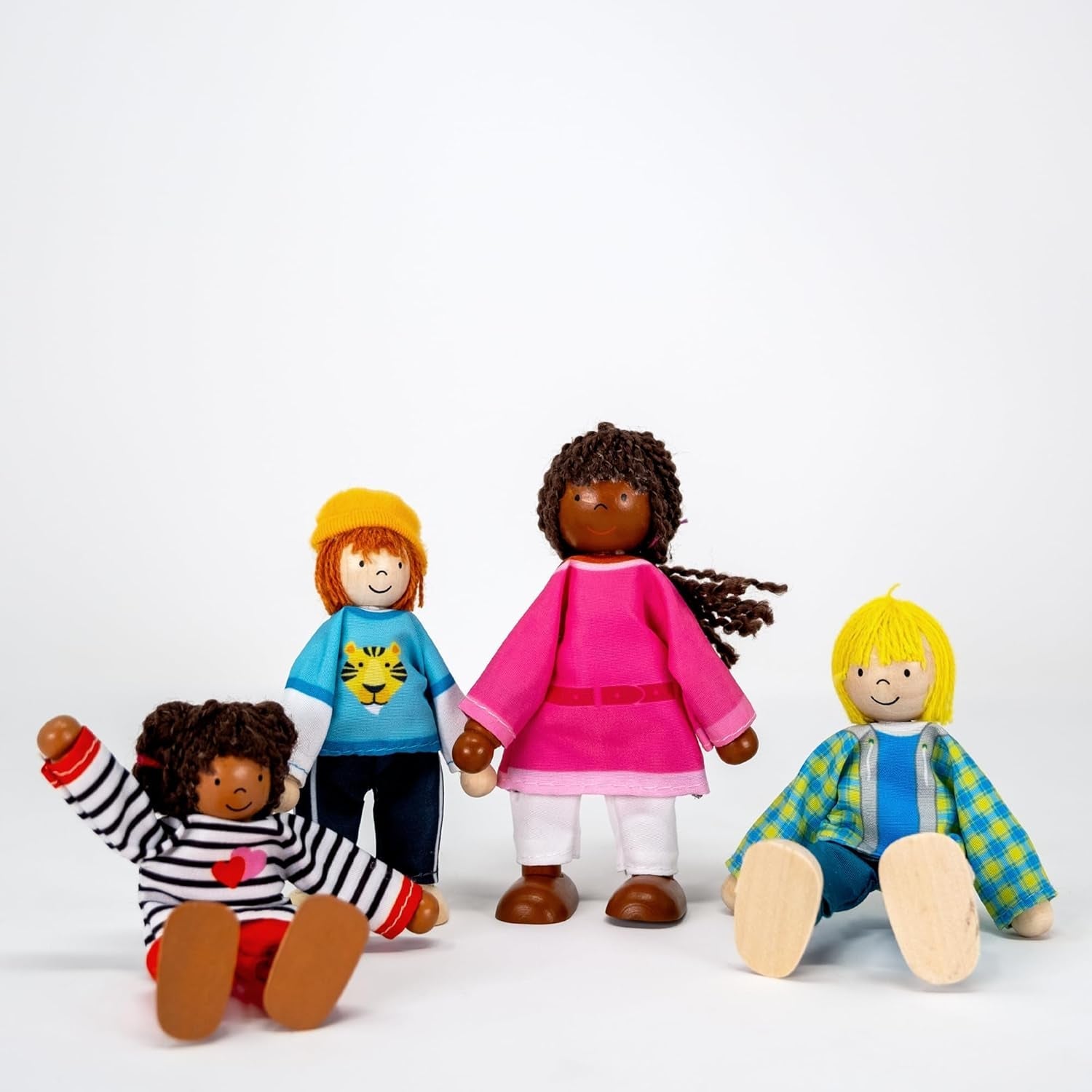 51463 - Familia Intercultural Muñecas Flexibles