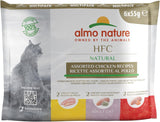 almo Nature HFC Natural - Comida húmeda para gatos - con pollo - Calidad humana, Sin gluten, Monoproteína - 55g, paquete de 6