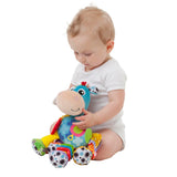 Playgro Clip Clop Pack Regalo Actividad Sensorial Jardín - Juguete Sensorial Jardín para Bebés a Partir de 0 Meses - Juguete Interactivo con Sonajeros, Mordedor y Amigo Cochecito - 4 Piezas