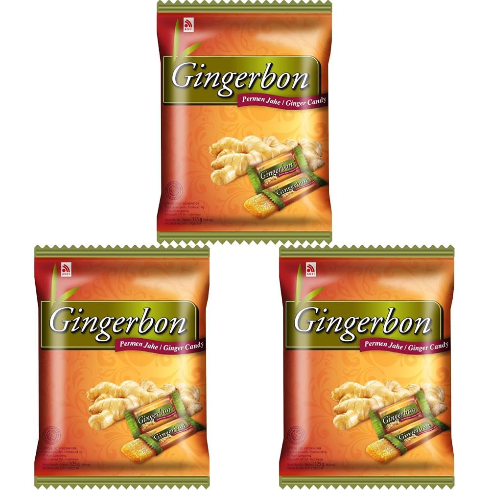 Caramelos de jengibre - (1 x 125 g) (Paquete de 3)