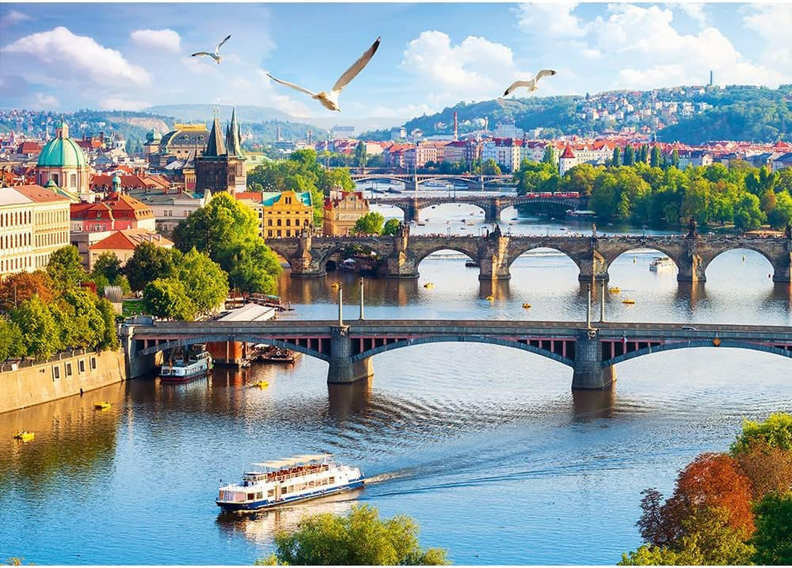 Trefl, Puzzle, Praga, República Checa, 500 piezas, Calidad Premium, Para adultos y niños mayores de 10 años Puzzle Naty Shop