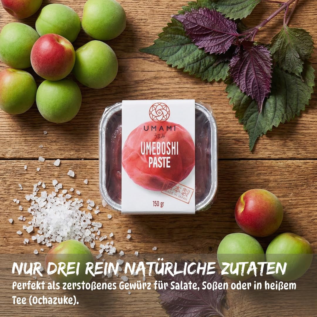 Pasta japonesa de umeboshi, flaumen fermentado con shiso, 150 g