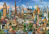 Educa - Puzzle 2000 piezas para adultos | Monumentos de Europa, puzzle 2000 piezas para adultos y niños a partir de 14 años, Atracciones turísticas (17697) Puzzle Naty Shop