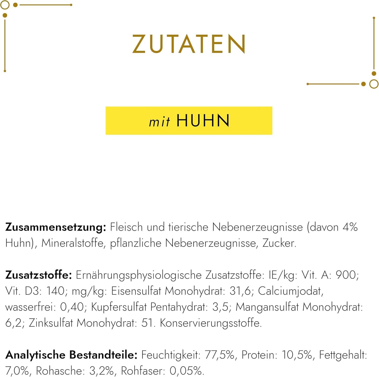 Pasta fina Gourmet Gold Katzenfutter nass, mit Huhn, paquete de 12 (12 x 85 g)