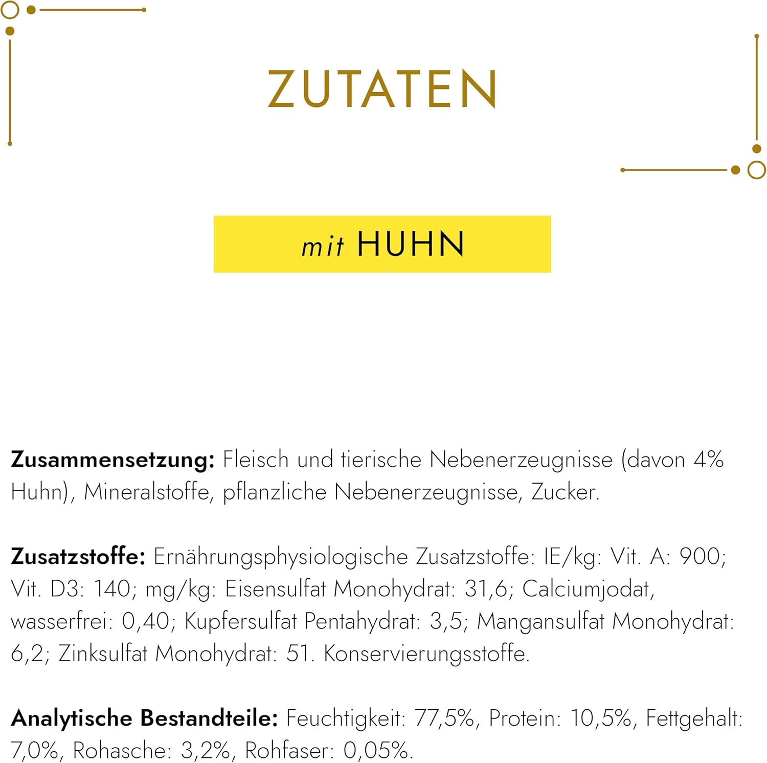Pasta fina Gourmet Gold Katzenfutter nass, mit Huhn, paquete de 12 (12 x 85 g)