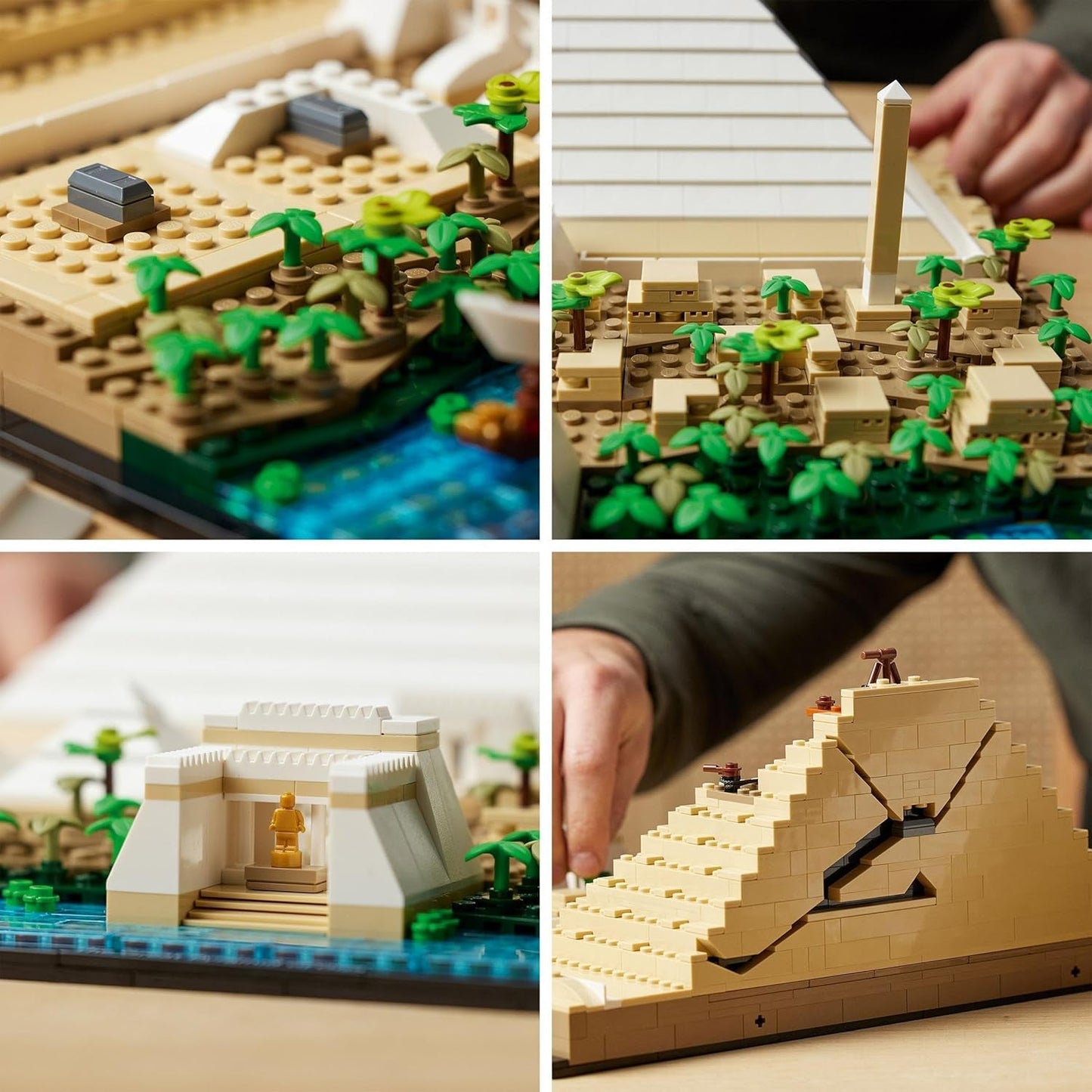 LEGO 21058 Architecture La Pirámide de Keops Kit de construcción para manualidades como pasatiempo creativo, idea de regalo para adultos, hombres, mujeres, madre, padre, actividad creativa, colección de monumentos famosos Juegos de construcción Besuche den LEGO-Store