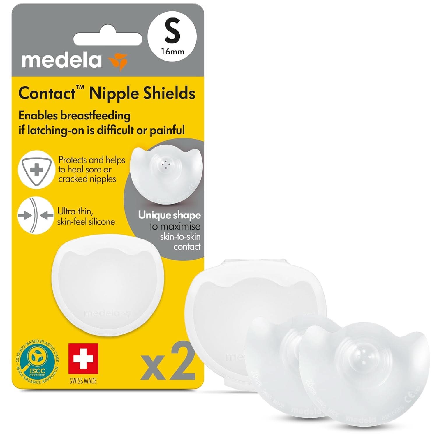 Medela Protector para pezones, silicona, multicolor Accesorios Alimentación y Lactancia Bebe Naty Shop