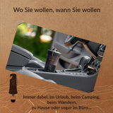 Handpresso - Handcoffee Auto 21000 | Máquina de café expreso para automóvil de 12 V - Máquina de café expreso de 12 voltios para automóviles | Cafetera espresso Senseo Pad para coches - Cafetera espresso de viaje de 12 V | Cafetera espresso de 12 voltios para autocaravanas