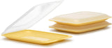 TATAY Fresh Slicer Box Juego de 4, sin BPA, reutilizable, apilable, apto para lavavajillas y MWO, colores aleatorios. Medidas 17cm x 3,2cm x 25,2cm Cajas de almacenamiento de alimentos Naty Shop Set 3 - Amarillo