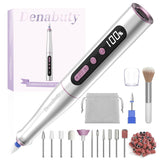 Denabuty Nagelfräser Kabellos, 13 en 1 Fräser Für Gelnägel 35000 U/Min, Elektrische Nagelfeile Professionell Nail Drill, Maniküre Und Pedicüre Set Elektrisch Für Semi Permanent, Acrylnägel DN-2402