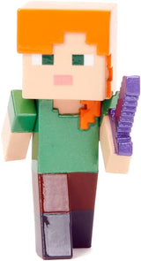 Jada Toys Juego de Figuras Minecraft (4 Piezas) Hechas de Metal - Figuras Coleccionables Minecraft Caves & Cliffs (Steve, Alex, Creeper y Warden) Para Gamers y Coleccionistas 8+ 6cm Cada Figuras de Acción Naty Shop