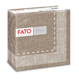 Fato - Servilletas de papel seco, airlaid, efecto textil, paquete de 50 servilletas, 40X40 plegadas en formato 4, Tropicana Decor
