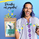 ORIGEENS YERBA MATE BIO CON MENTA Y LIMÓN 200 G - Frescura I Yerba Mate Bio Sin Tostar, hojas, sin tallos y sin polvo